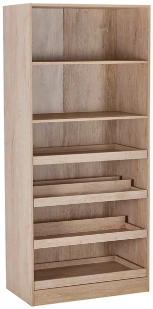 Eden 6 Shelf Wardrobe with Sliding Shelves