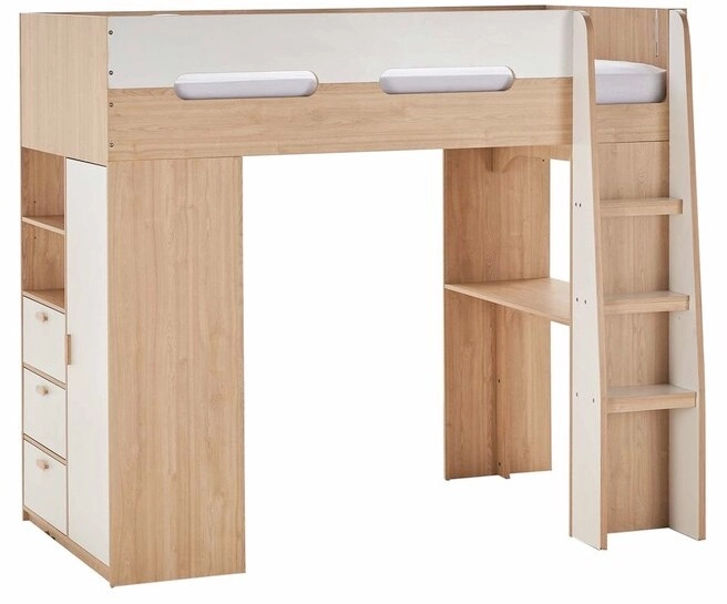 Lunar King Single Loft Bunk Bed