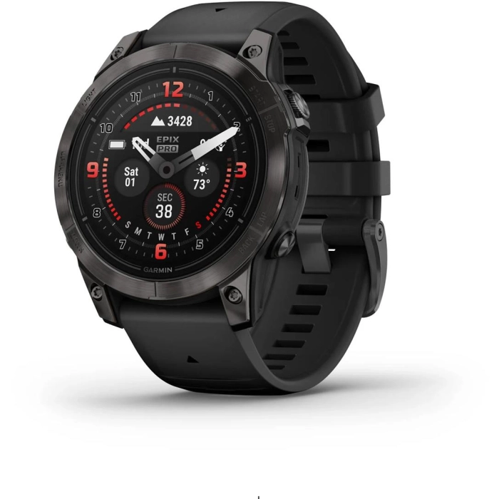 Garmin epix ™ Pro (Gen 2) Sapphire Edition 47mm Carbon Grey DLC Titanium with Black Band