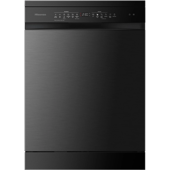 Hisense HSAP16FB 16-Place Setting Freestanding Dishwasher (Black Steel)