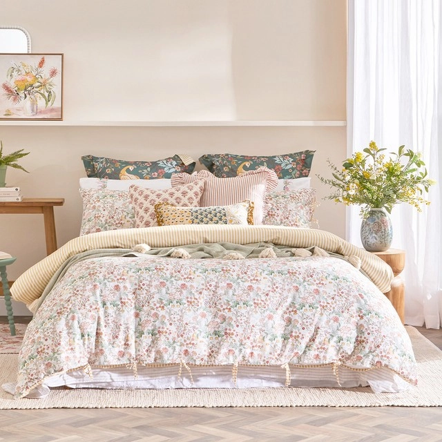 Aisha Floral Quilt Cover Set by Habitat