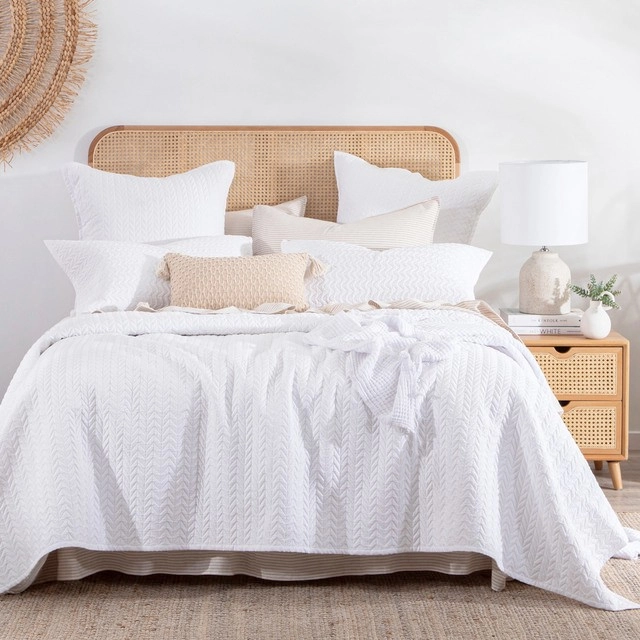 Camden White Coverlet Set by Essentials