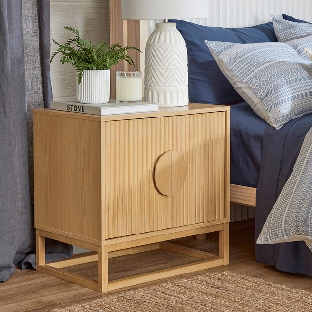 Dutton Natural Bedside Table by M.U.S.E.