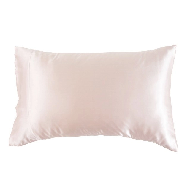 Mulberry Silk Light Pink Pillowcase by M.U.S.E.