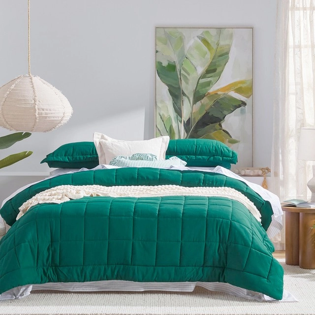 Rhodes Green Comforter Set by Essentials