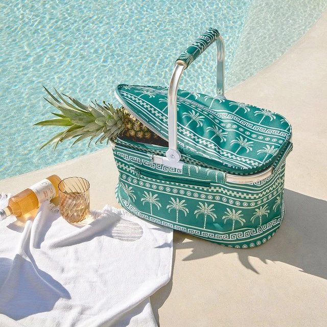 Sundays Del Sol Insulated Beach Basket by Pillow Talk