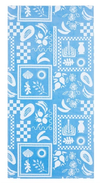 Sundays Sorrento Printed Velour Beach Towel by Pillow Talk