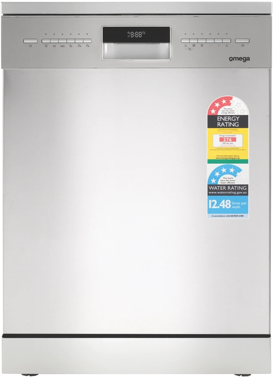 Omega Freestanding Dishwasher Stainless Steel