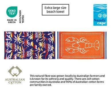 Australian Cotton Beach Towel