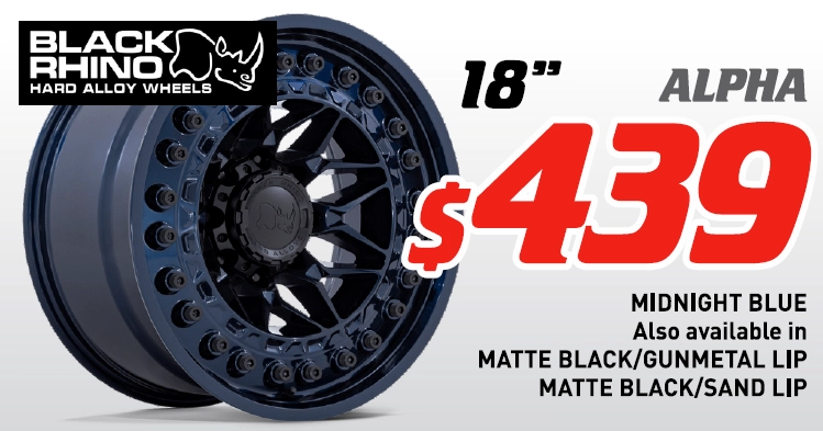 18" Wheel - Black Rhino Alpha