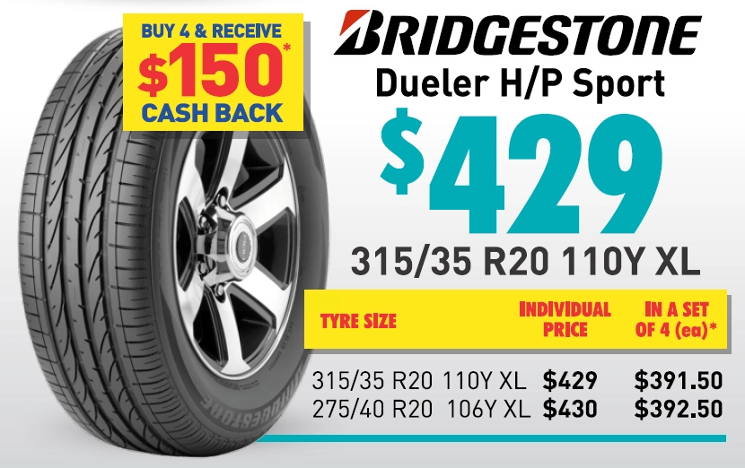 Tyre - Bridgestone Dueler H/P Sport