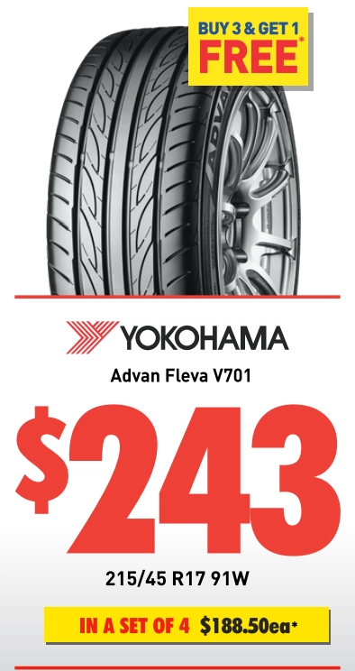 Tyre - Yokohama Advan Fleva V701