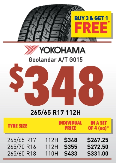 Tyre - Yokohama Geolandar A/T G015