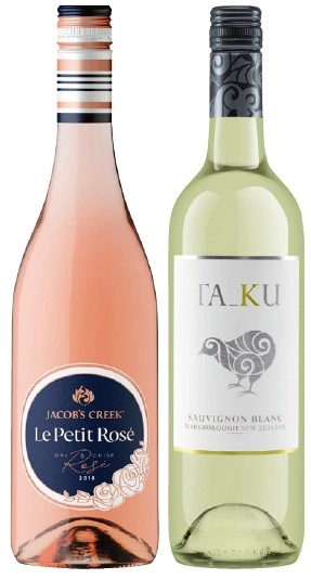 Jacob’s Creek Le Petit Rose or Ta_Ku 750mL Varieties