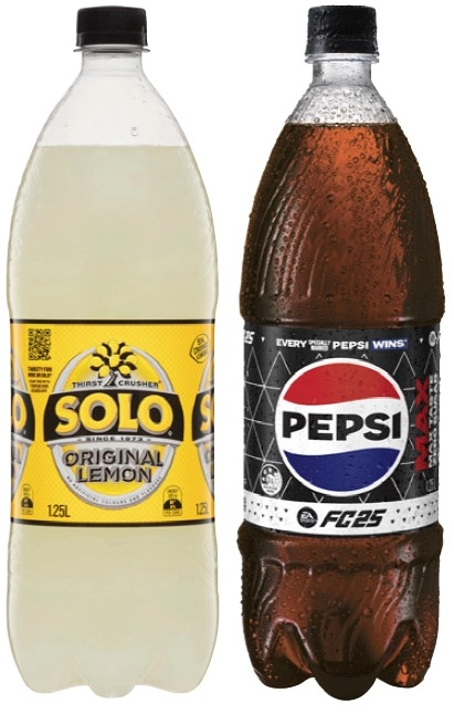 Pepsi or Solo 1.25 Litre Selected Varieties