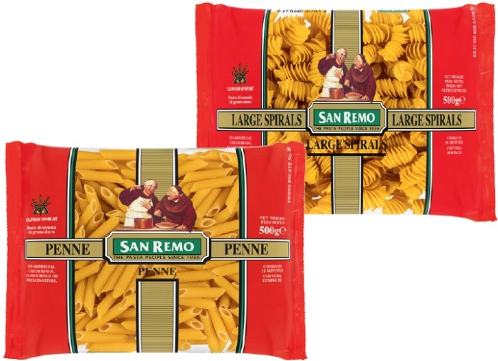 San Remo Pasta 375‑500g Selected Varieties