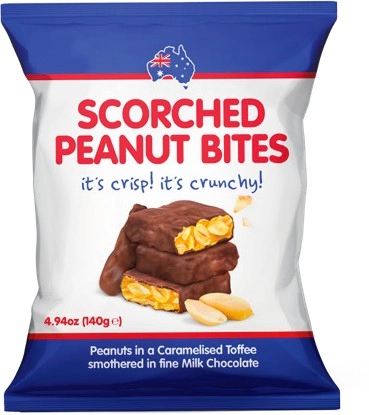 Scorched Peanut Bites Share Pack 140g