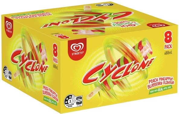 Streets Cyclone 8 Pack or Calippo Minis 10 Pack Selected Varieties