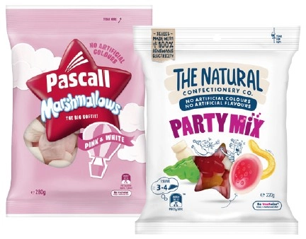 The Natural Confectionery Co. 130-230g, Pascall 150-300g or Sour Patch Kids Bag 190g Selected Varieties