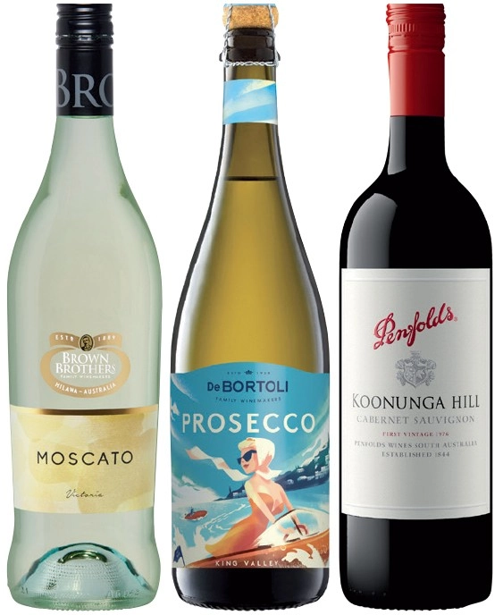 Brown Brothers Moscato, De Bortoli King Valley or Penfolds Koonunga Hill 750mL Varieties