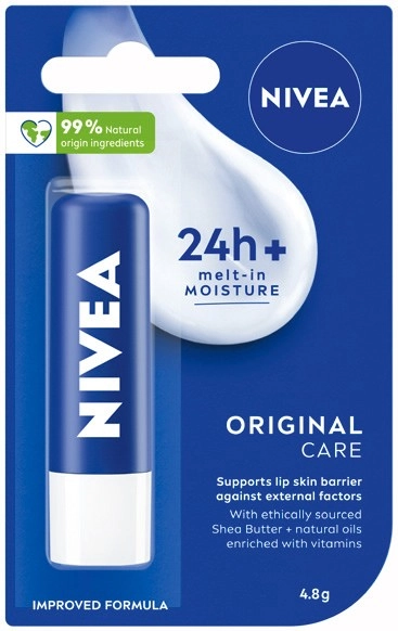 Nivea 24 Hours Melt‑In Moisture Lip Care 1 Pack Selected Varieties