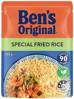 Ben's Original Rice 240‑250g Selected Varieties