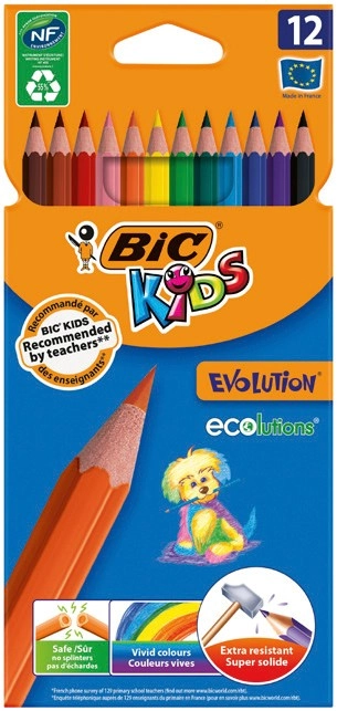 BIC Kids Colouring Pencils 12 Pack