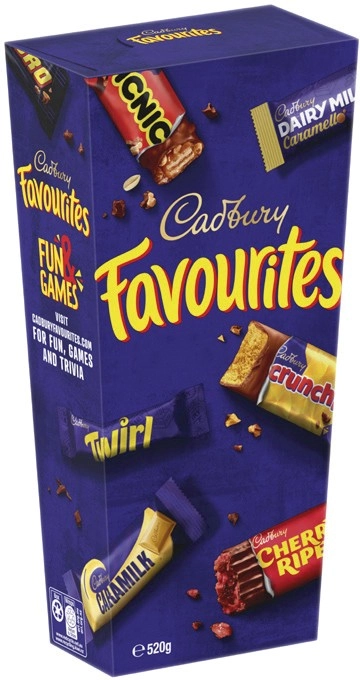 Cadbury Favourites 520g Selected Varieties