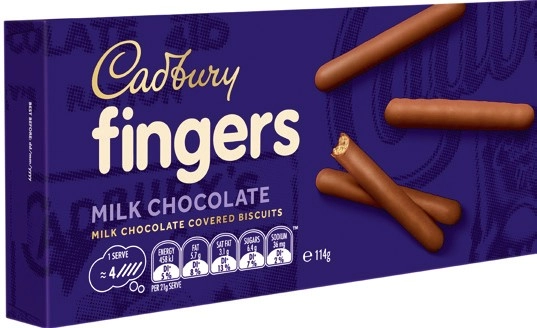 Cadbury Milk Chocolate Fingers 114g