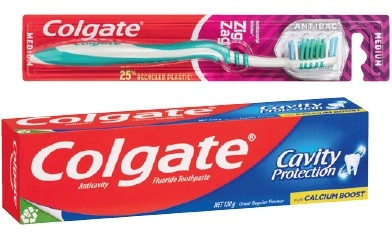 Colgate Toothpaste 110‑120g, Zig Zag or Kids Toothbrush 1 Pack, Total Dental Floss 25m or Plax Mouthwash 250mL Selected Varieties