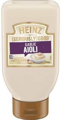 Heinz Seriously Good Aioli, Mayonnaise or Tartare Sauce 295mL Selected Varieties