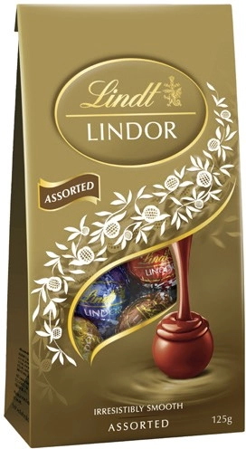 Lindt Lindor Chocolate Bag 123-125g Selected Varieties