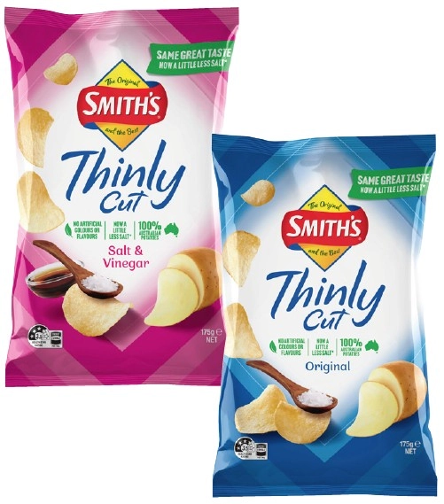 Smith's Thinly Cut Chips 175g Selected Varieties