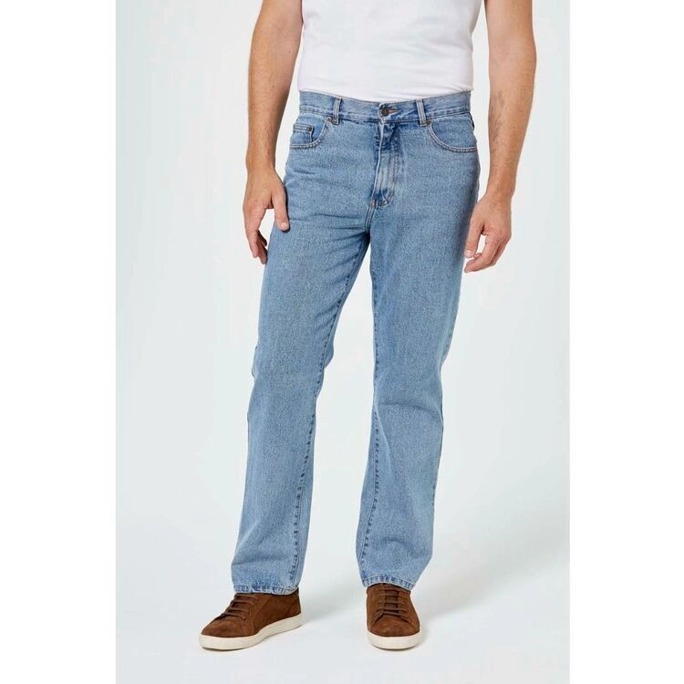 Amco Men's Rigid Washed Denim Jean