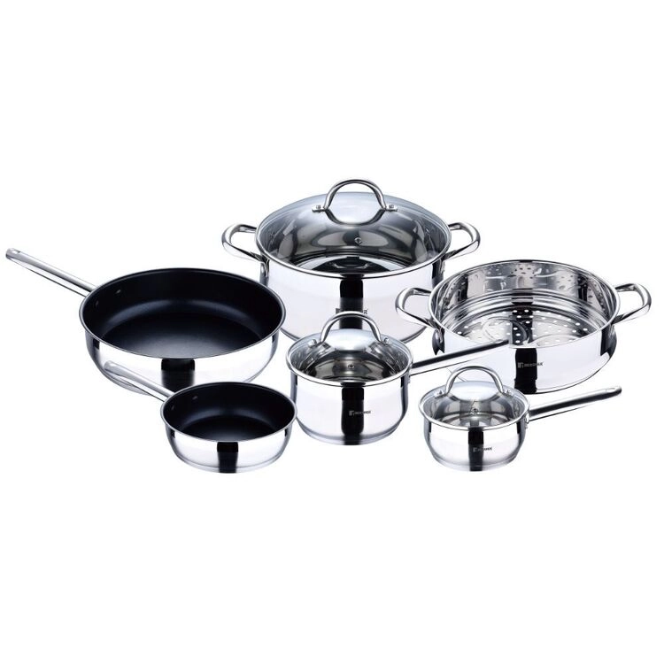 Bergner Gourmet Stainless Steel 6-Piece Cookset