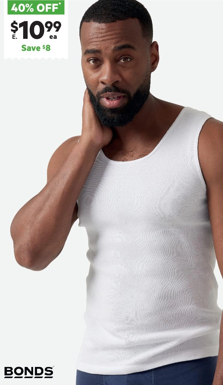 Bonds Men's Chesty Athletic Singlet White