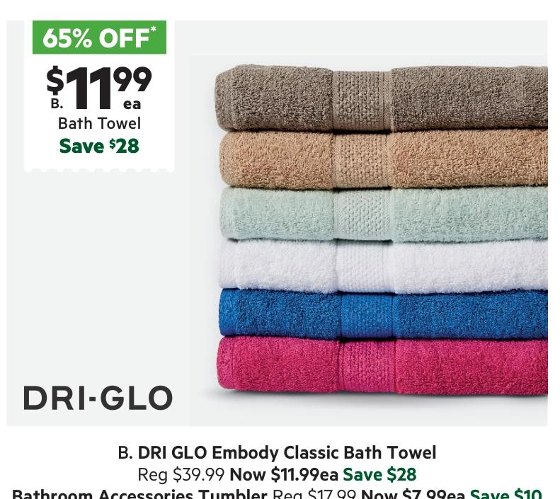 Dri Glo Embody Classic Towel Collection