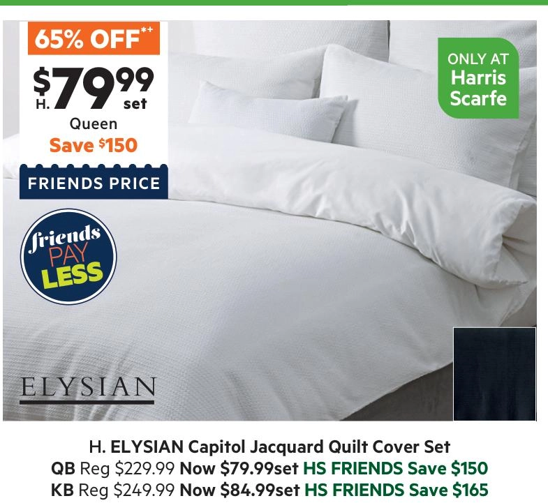 Elysian Capitol Jacquard Quilt Cover Set