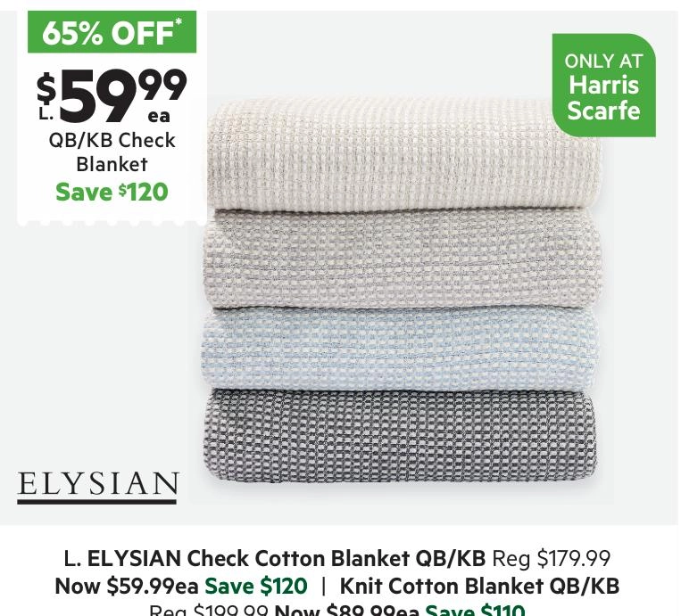 Elysian Check Cotton Blanket