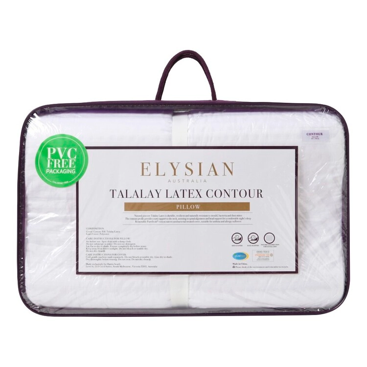 Elysian Talalay Latex Pillow Contour