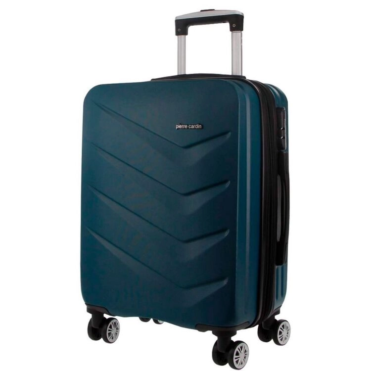 Pierre Cardin 54 cm Cabin Hard Shell Suitcase Teal 54 cm