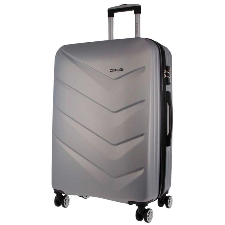 Pierre Cardin 70 cm Medium Hard Shell Suitcase Silver 70 cm