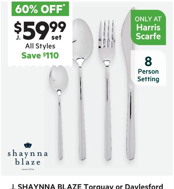 Shaynna Blaze Daylesford 32-Piece Cutlery Set