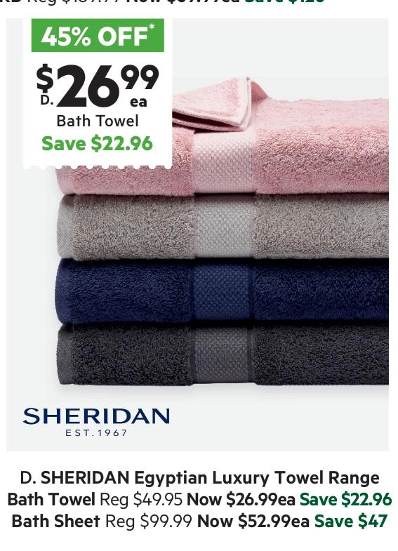 Sheridan Egyptian Cotton Towel Collection Dew