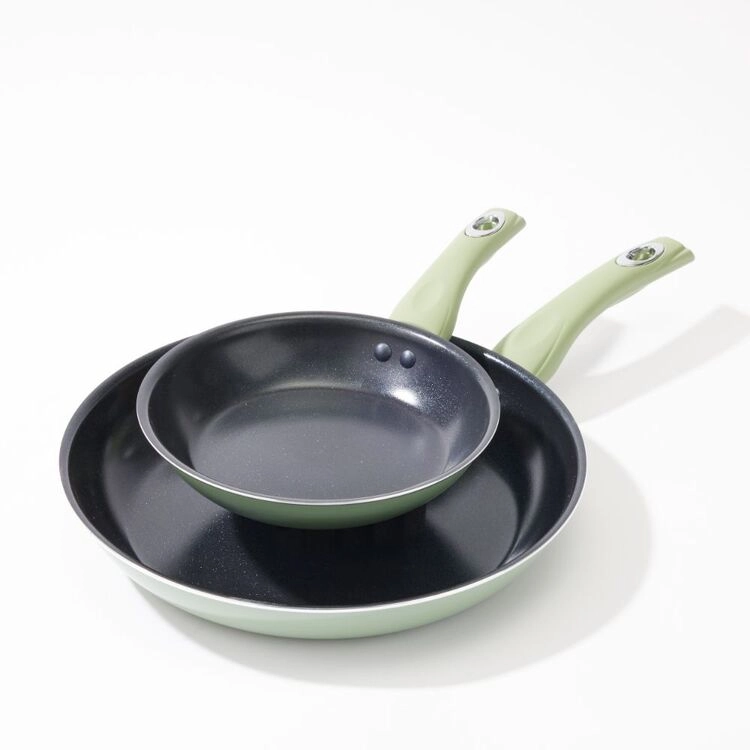 Smith + Nobel Colour Kitchen 20/30 cm Frypan Twin Pack Sage Green