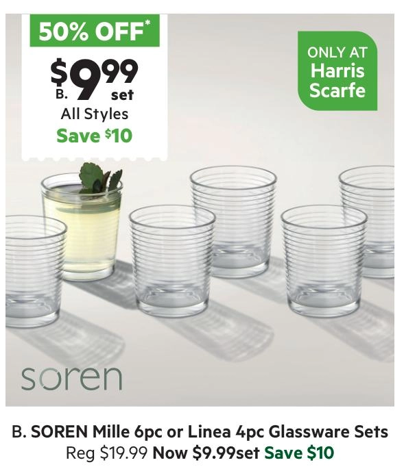 Soren Millie 380 ml 6-Piece Tumbler Set