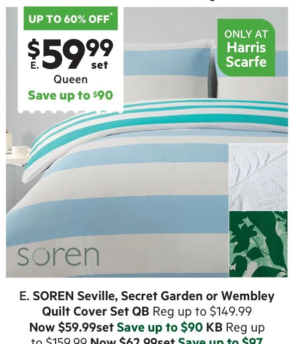 Soren Seville Quilt Cover Set