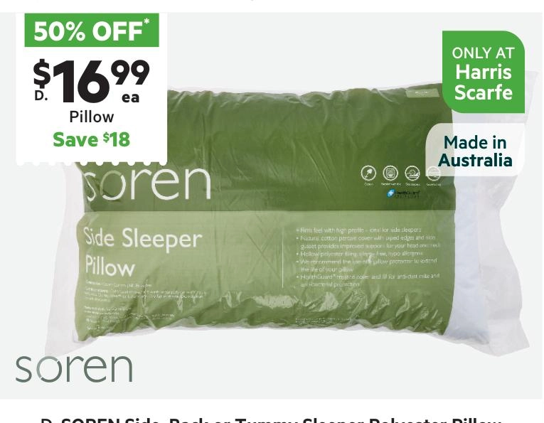 Soren Side Sleeper Pillow Standard