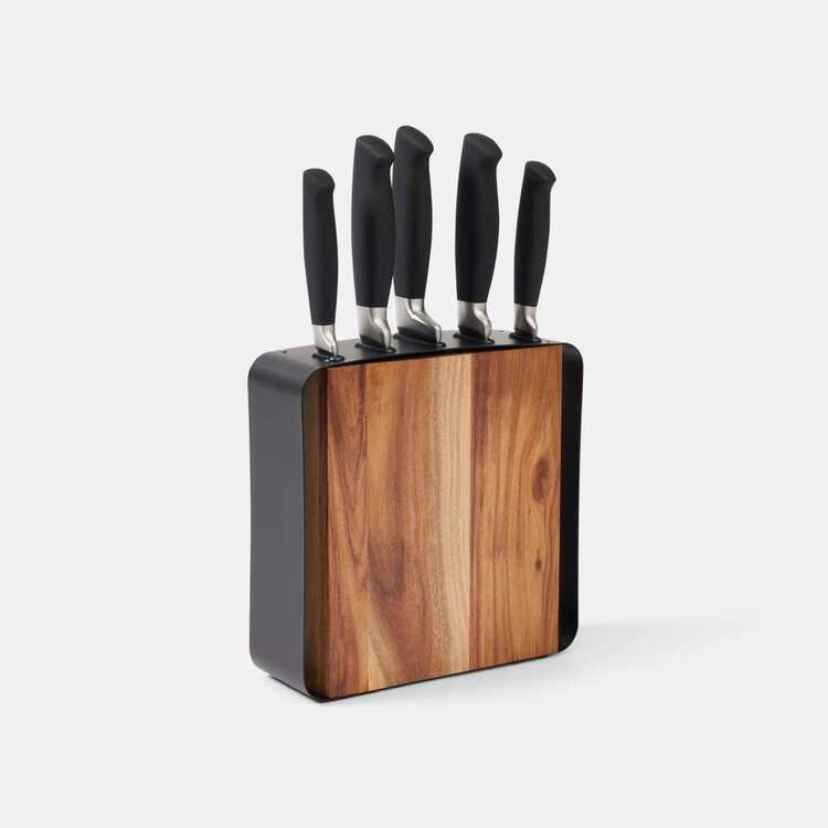 Stanley Rogers 6-Piece Framed Acacia Knife Block Set