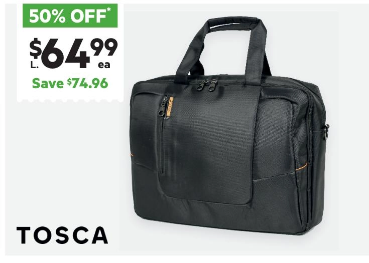 Tosca Laptop Bag Black